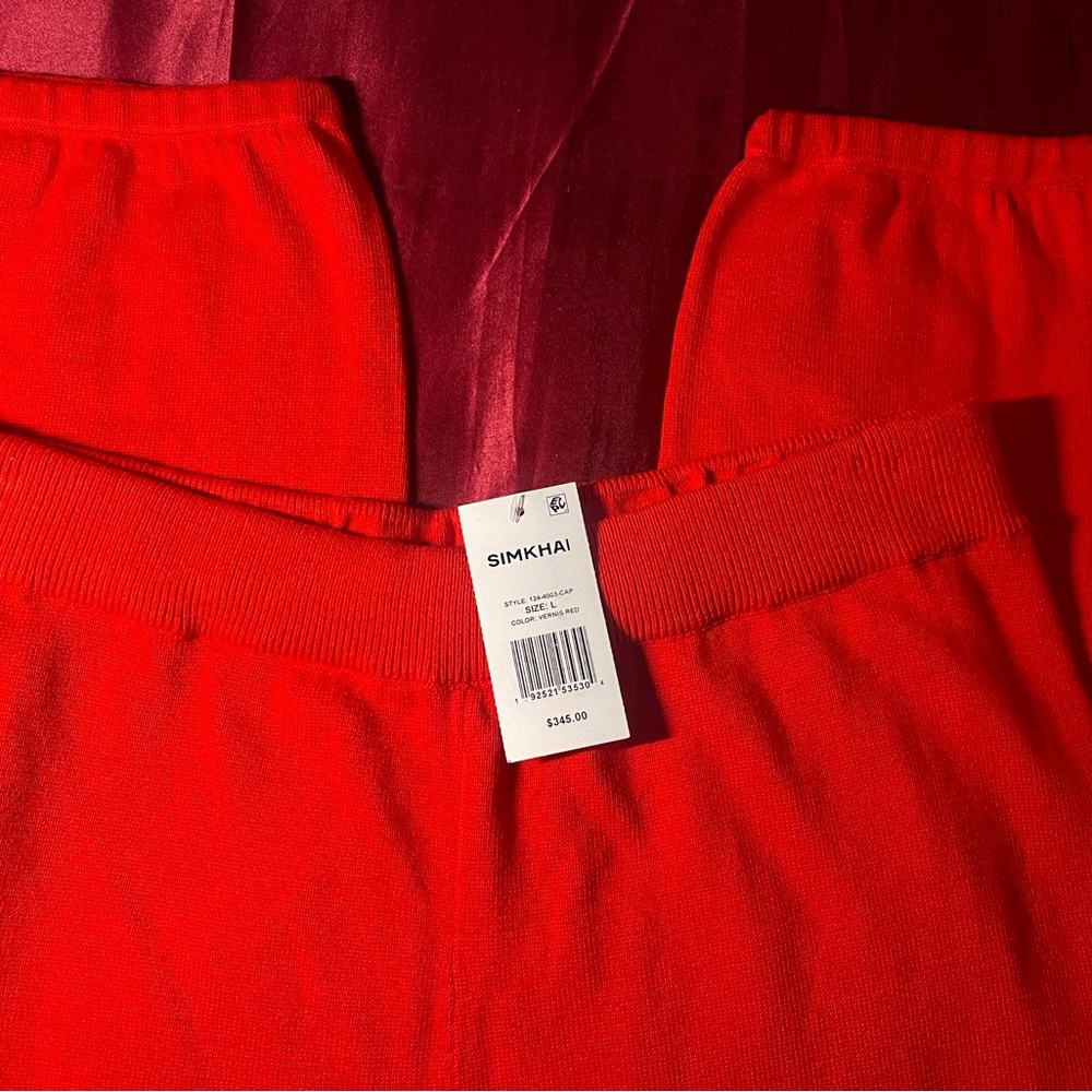 Jonathan Simkhai Red Track Pants